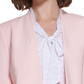 Calvin Klein Women's 3/4-Sleeve Open Front Blazer Pink Size 2Petite