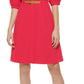 Calvin Klein Women's Puff Sleeve A Line Dress Pink Size 10