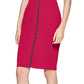 Calvin Klein Women's Logo Taped Sheath Dress Pink Size 4