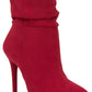Jessica Simpson Women's Lerona Pointed Toe Dress Booties Red Size 8.5 M