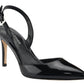 Marc Fisher Women's Davon Pointy Toe Sling Back Pumps Black Size 6 M