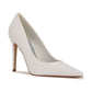 Nine West Women's Bridal Fresh Pointy Toe Pumps White Size 5.5 M