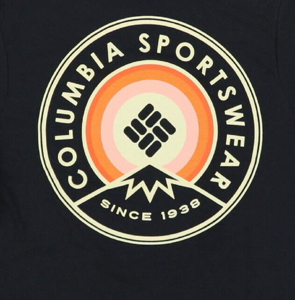 Columbia Men's Avalon Logo Graphic T-Shirt Black Size Large