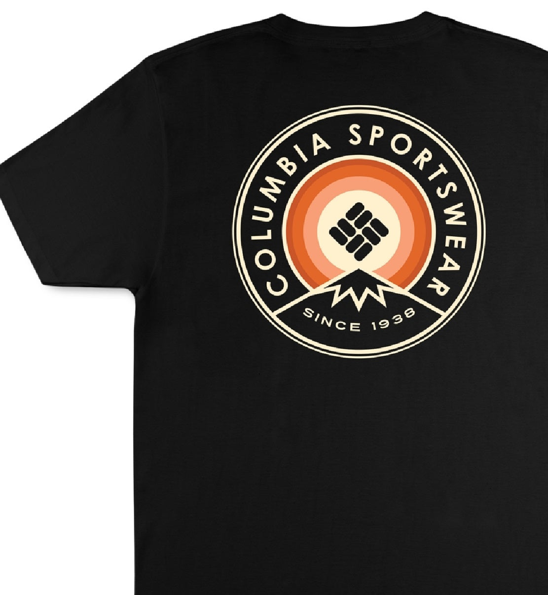 Columbia Men's Avalon Logo Graphic T-Shirt Black Size X-Large