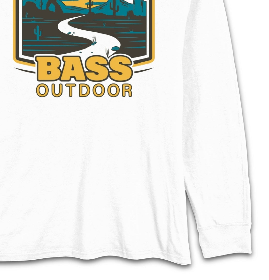 Bass Outdoor Men's Mesa Path T-Shirt White Size Small