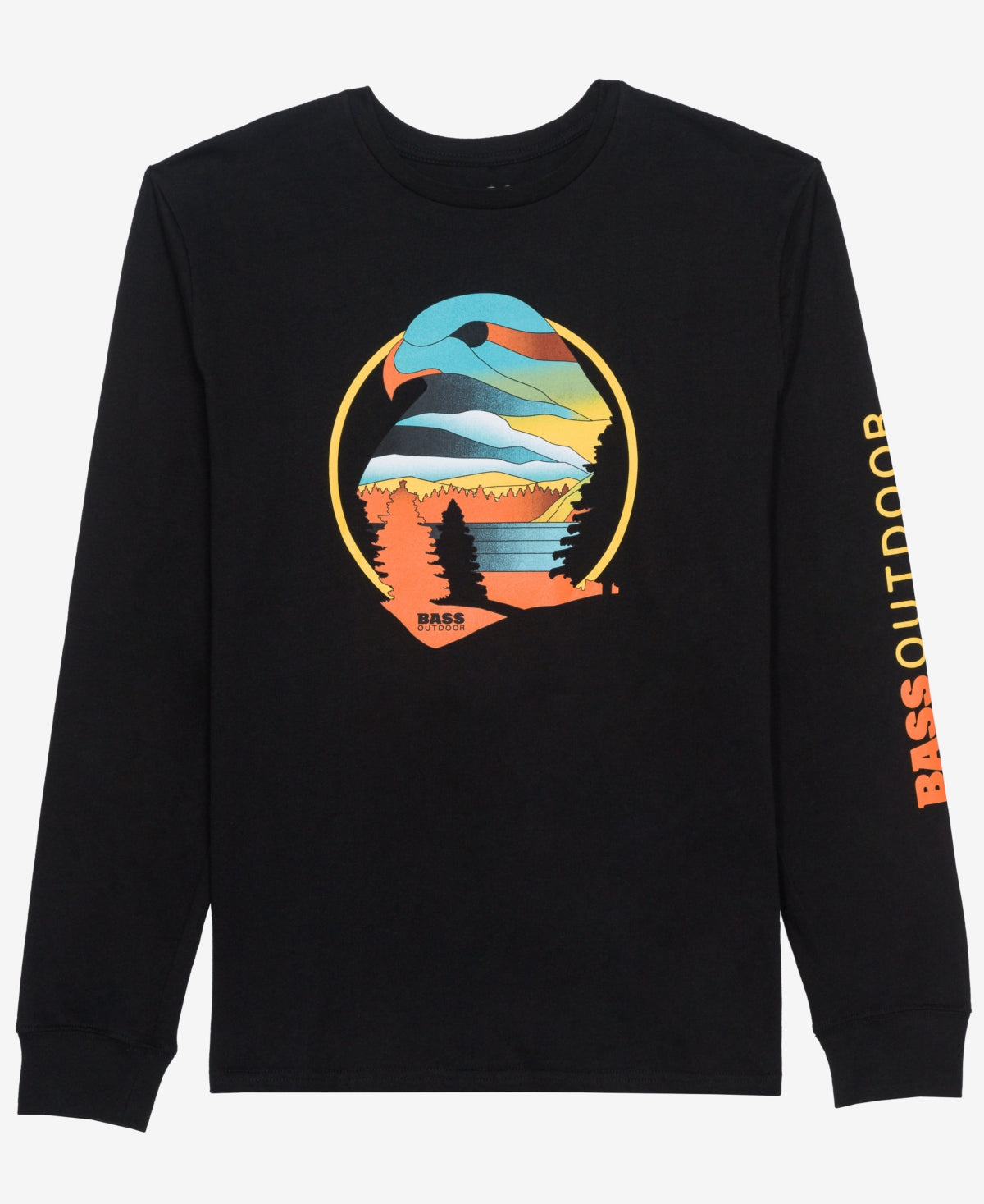 Bass Outdoor Men's Hawkeye T-Shirt Black Size XX-Large