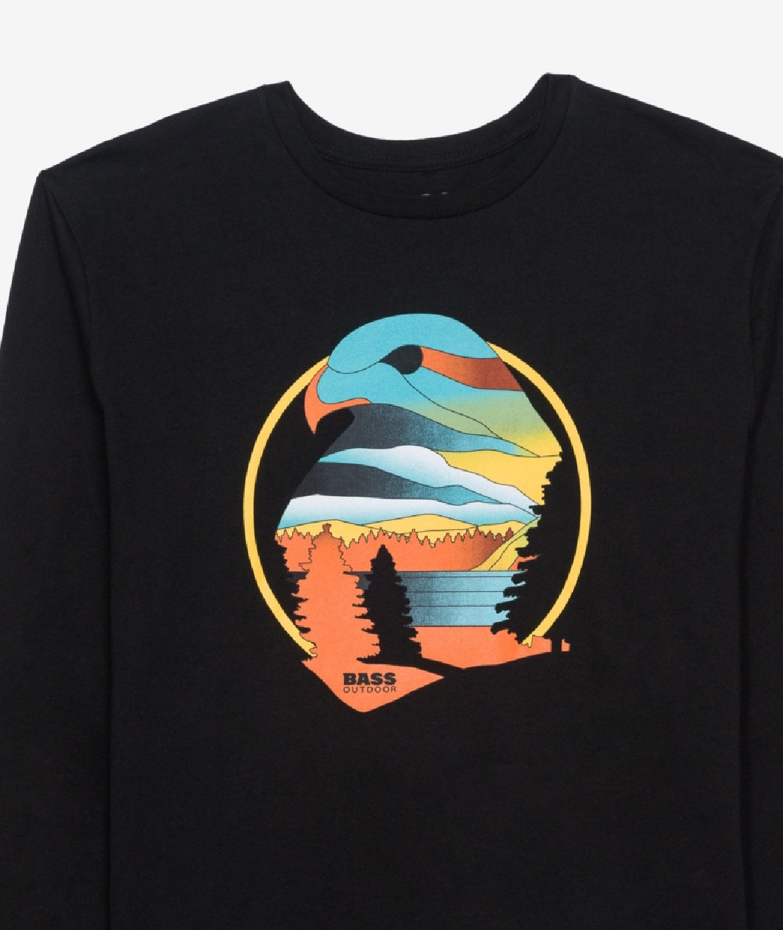 Bass Outdoor Men's Hawkeye T-Shirt Black Size XX-Large