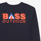 Bass Outdoor Men's Campa Bro T-Shirt Blue Size Medium