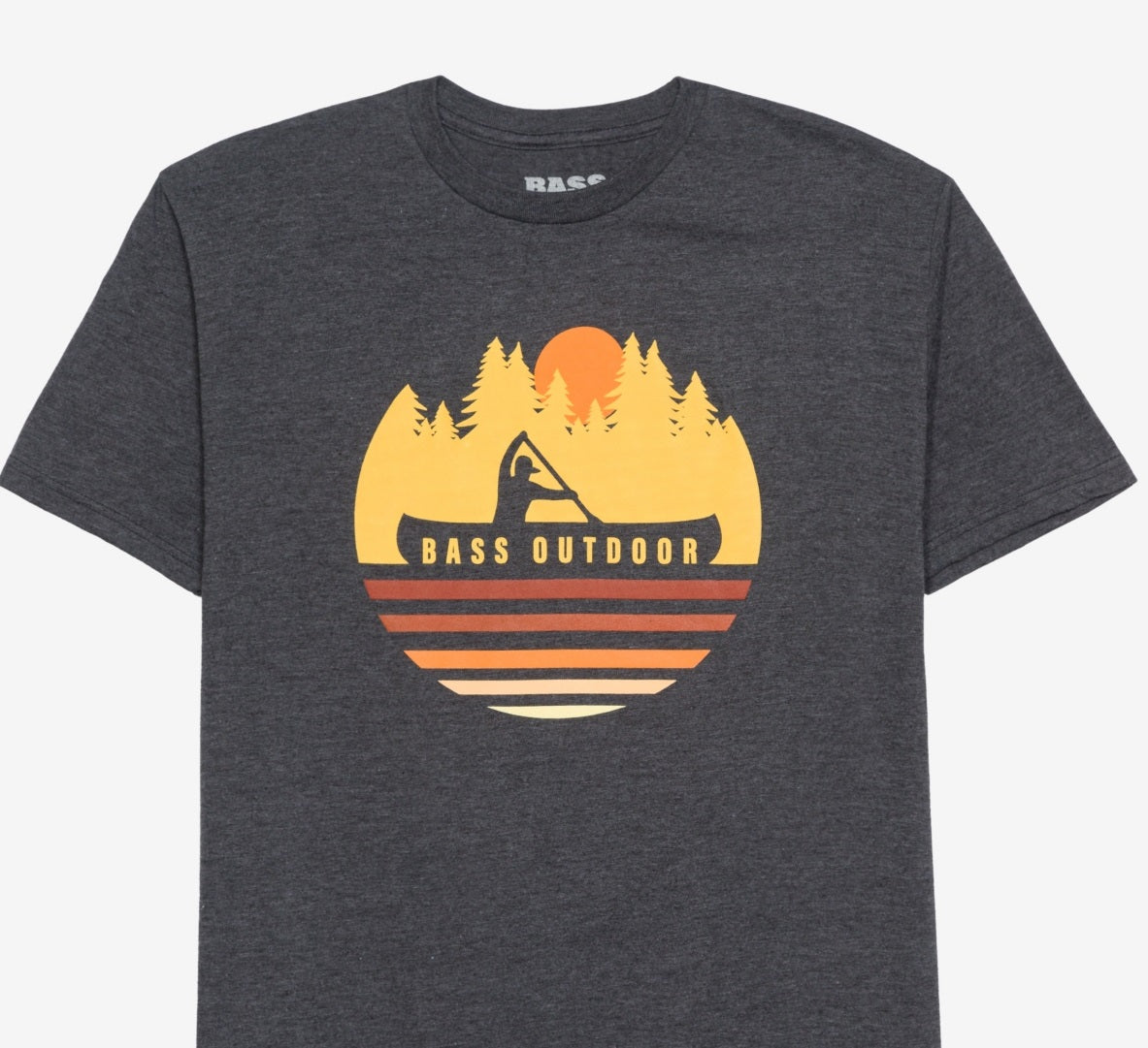 Bass Outdoor Men's Paddled T-Shirt Gray Size X-Large