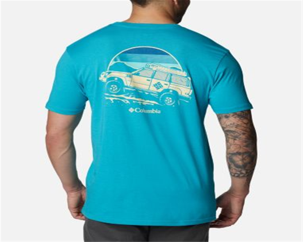 Columbia Men's Kono Graphic T-Shirt Green Size Medium