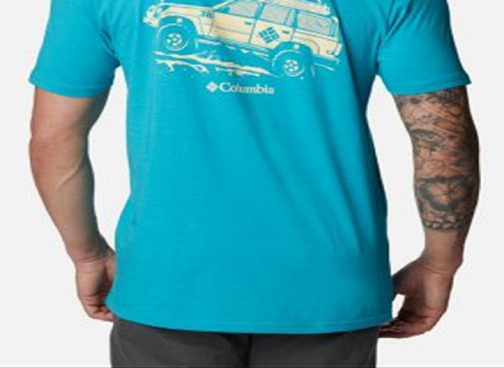 Columbia Men's Kono Graphic T-Shirt Green Size Medium