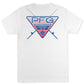 Columbia Men's Performance Fishing Gear Triangle Logo T-Shirt White Size Small
