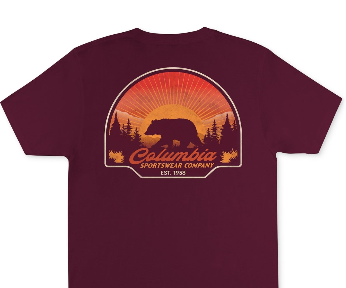 Columbia Men's Kujo Graphic T-Shirt Red Size Medium