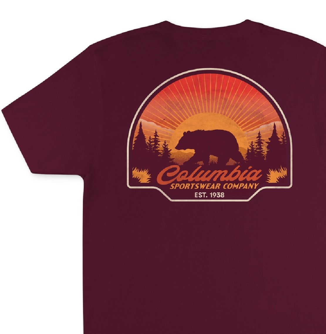 Columbia Men's Kujo Graphic T-Shirt Red Size Large