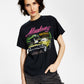 Junk Food Women's Cotton Mustang Graphic Print T-Shirt Black Size X-Large