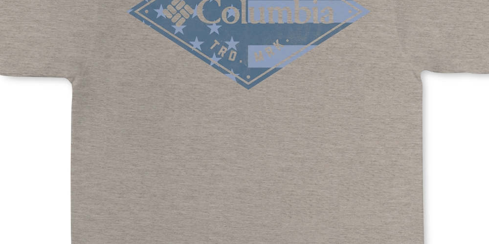 Columbia Men's Status Graphic T-Shirt Gray Size Small