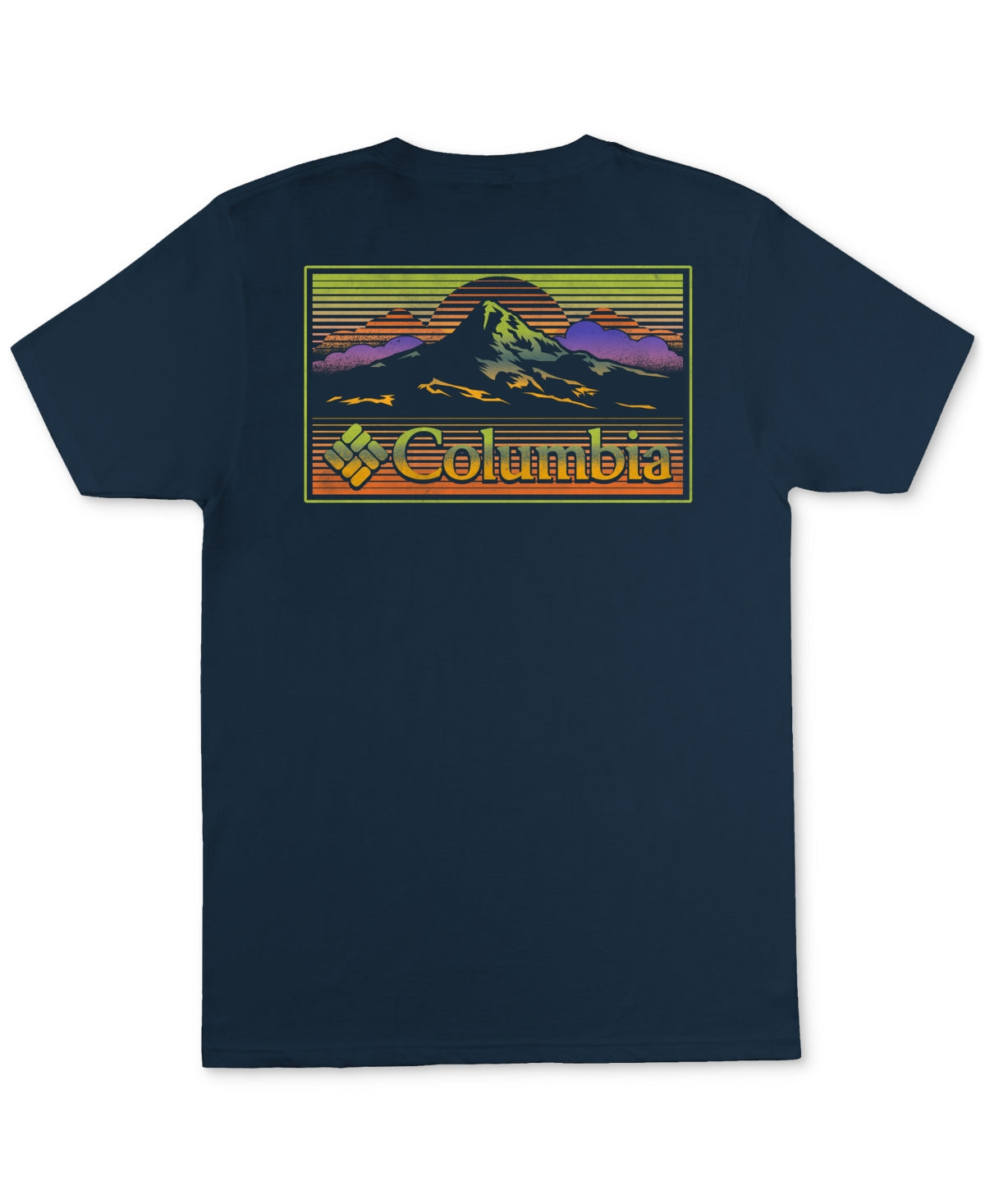 Columbia Men's Graphic T-Shirt Blue Size Medium
