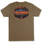 Columbia Men's Journey Mountain Logo Graphic T-Shirt Brown Size Small