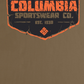 Columbia Men's Journey Mountain Logo Graphic T-Shirt Brown Size Small