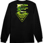 Columbia Men's Classic Fit Vertical Logo Graphic Long Sleeve T-Shirt Black Size X-Large