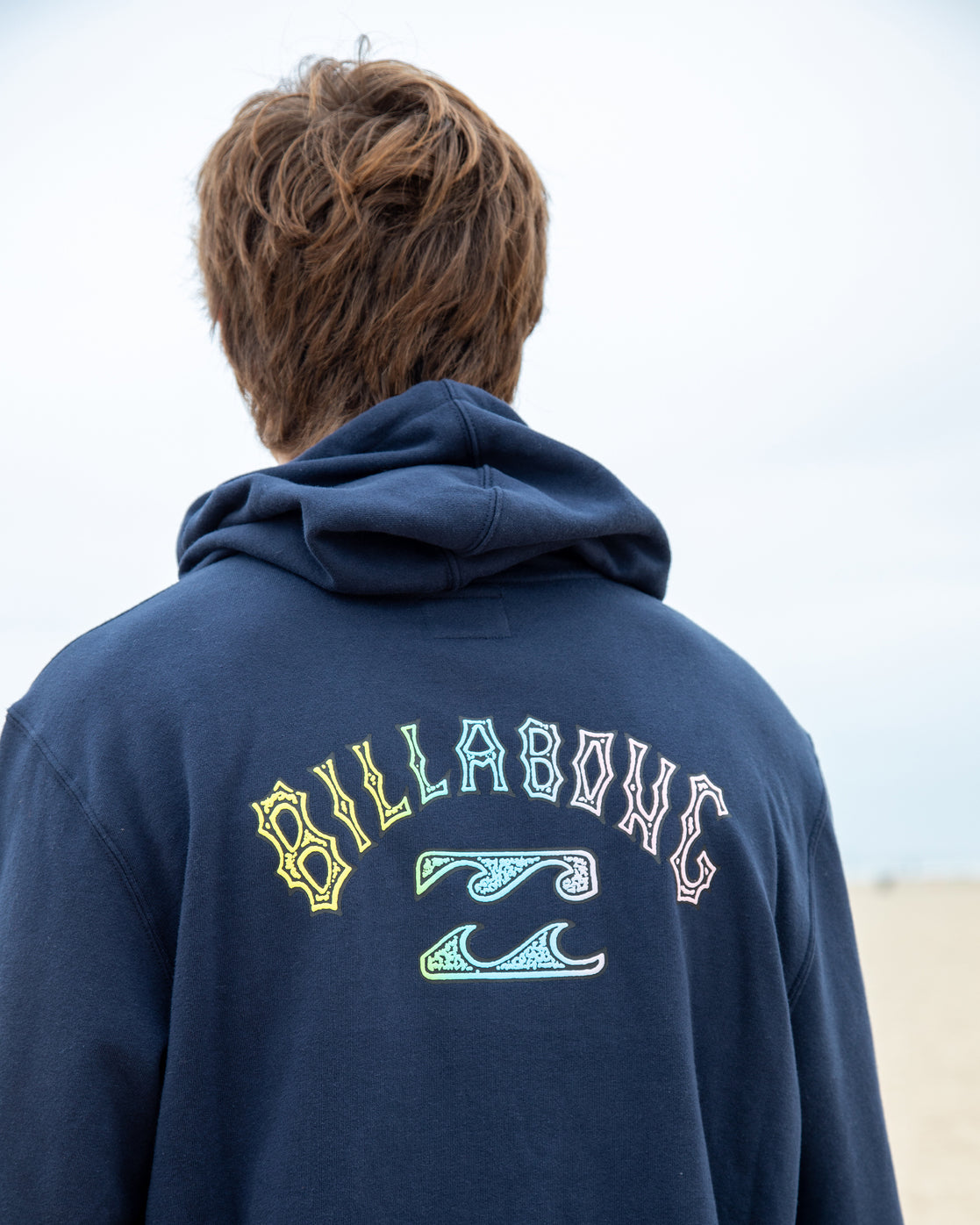 Billabong Men's Short Sands Pullover Hoodie Blue Size L