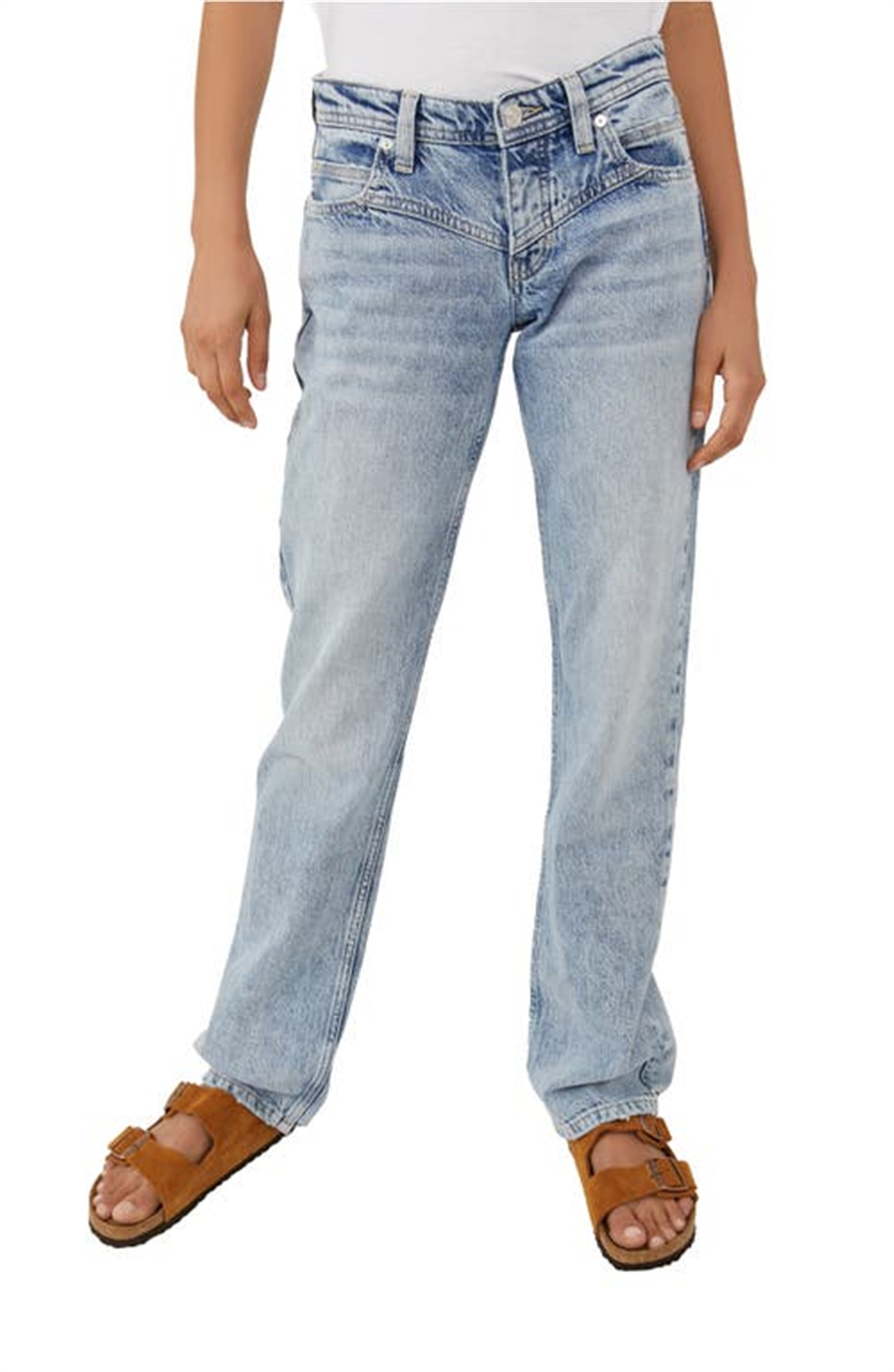 Free People Women's Shelby Boyfriend Jeans Blue Size 31
