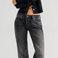 Free People Women's Shelby Boyfriend Jeans Black Size 25