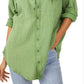 Free People Women's Summer Daydream Tunic Shirt Green Size Large