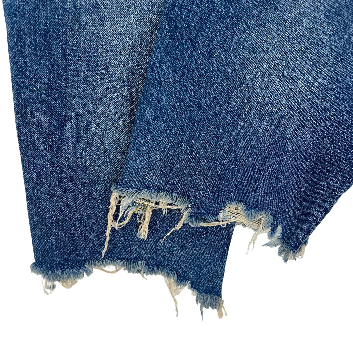 Free People Women's Maggie Ripped Ankle Straight Leg Jeans Blue Size 30