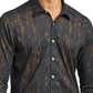 Good Man Brand On-Point Stretch Button-Up Shirt In Sky Captain Textured Lines Size X-Large