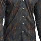 Good Man Brand On-Point Stretch Button-Up Shirt In Sky Captain Textured Lines Size X-Large