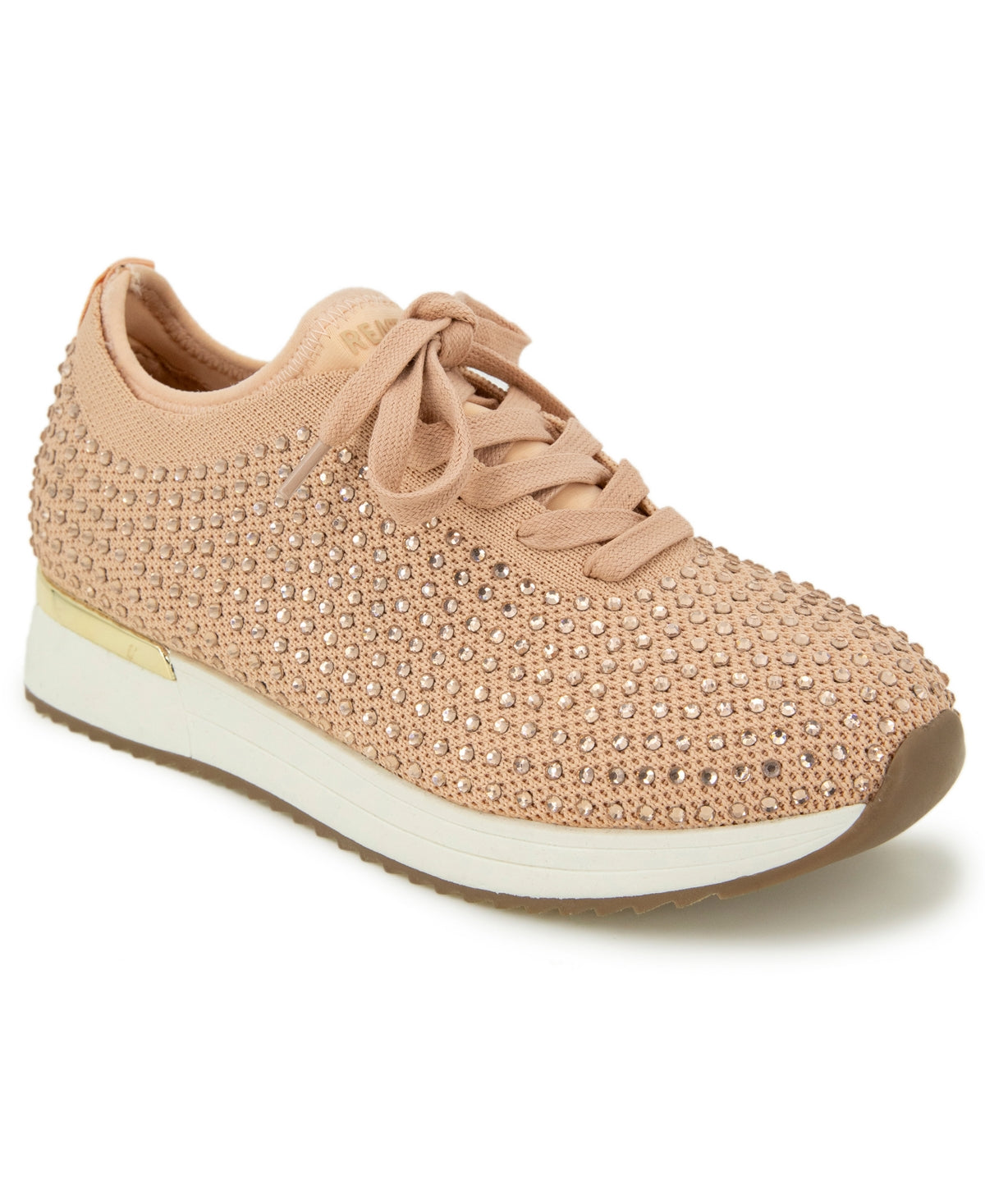 Kenneth Cole Reaction Women's Cameron Jewel Lace Up Sneakers Pink Size 7