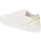 Steve Madden Ravia Sneaker in White/Silver White Size 7