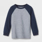 Cat & Jack Toddler Boys' Long Sleeve Jersey Knit Crewneck T-Shirt Navy Blue Size 2T