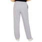 Alfred Dunner Women's French Terry Pull On Straight Leg Pants Gray Size Small