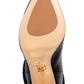BEAUTIISOLES Pam Slouch Pointed Toe Boot in Anaconda Midnight Navy , Size 7