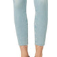 Hudson Jeans Women's Mid Rise Super Skinny Crop Jeans Blue Size 27