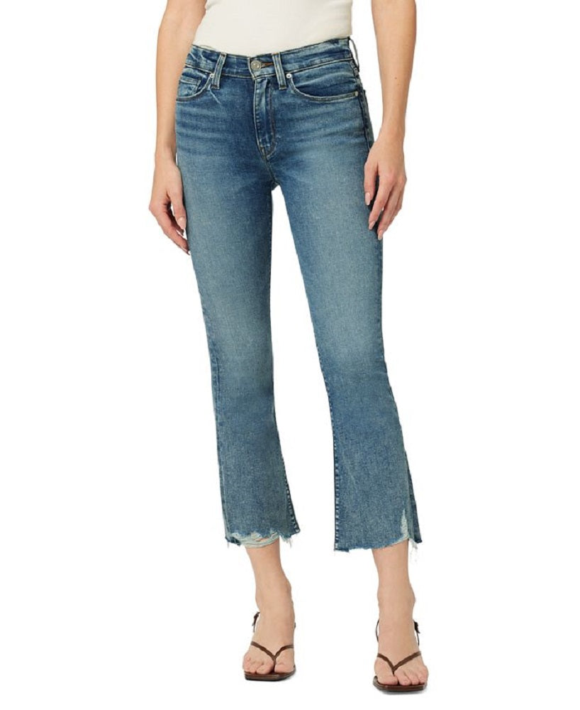 Hudson Jeans Women's Barbara High Waist Bootcut Crop Jeans Blue Size 31