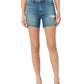 Hudson Jeans Women's Devon High Waist Ripped Cutoff Denim Shorts Blue Size 25