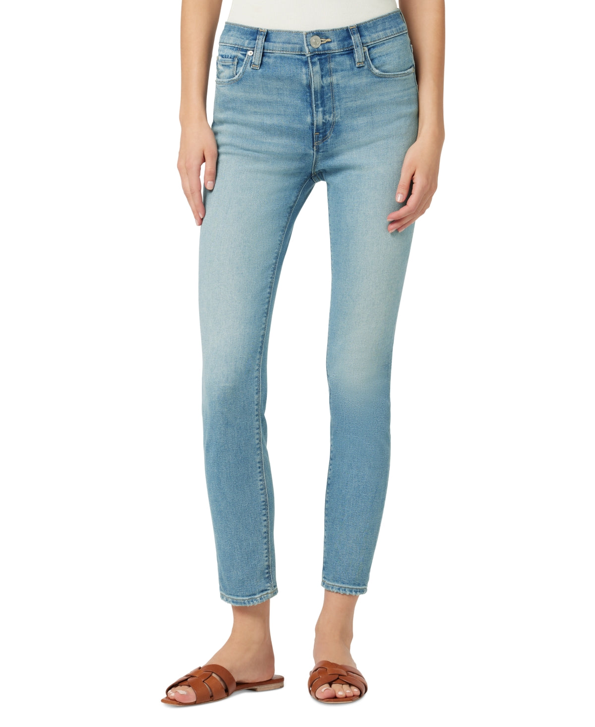 Hudson Jeans Women's Barbara High Rise Super Skinny Jeans Blue Size 28