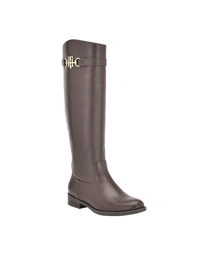 Tommy Hilfiger Women's Inezy Riding Boot Brown Size 6 M