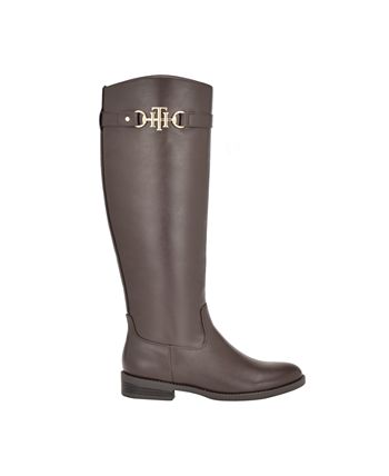 Tommy Hilfiger Women's Inezy Riding Boot Brown Size 6 M