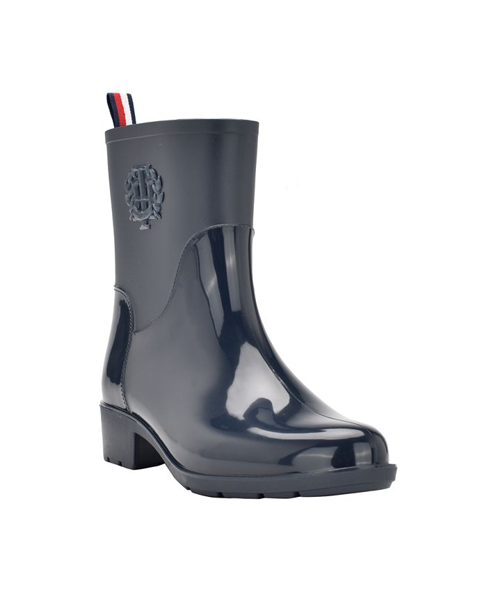 Tommy Hilfiger Women's Kraig Rain Narrow Boots Black Size 6 M