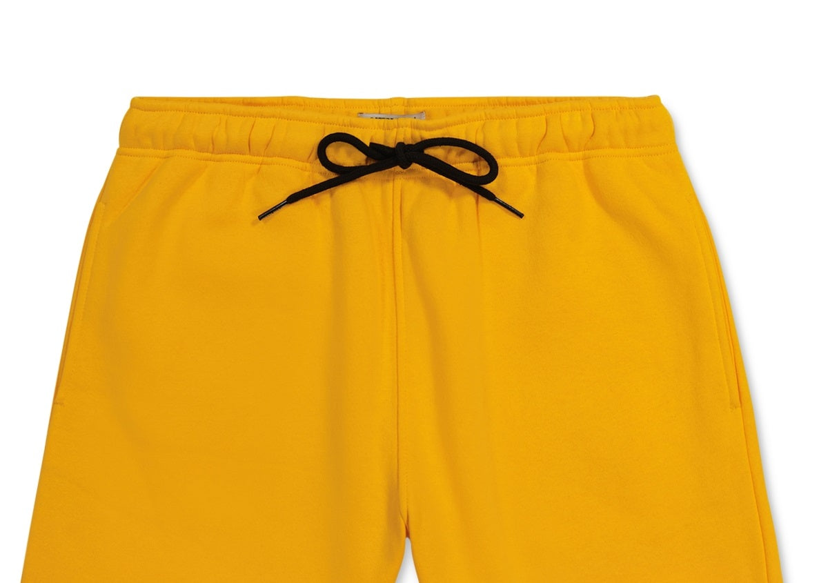Caterpillar Men's Fleece Shorts Yellow Size Small