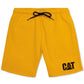 Caterpillar Men's Fleece Shorts Yellow Size Small