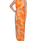 Rachel Roy Women's Fran Halter Printed Maxi Dress Orange Size X-Small