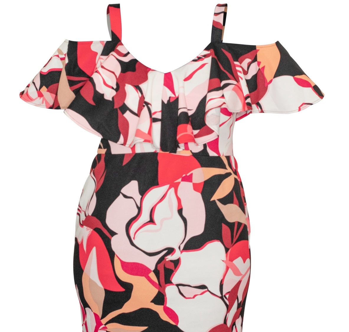 Rachel Roy Women's Marcella Ruffled Sheath Dress Red Size 24W