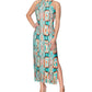Rachel Roy Women's Crisscross Halter Maxi Dress Green Size Medium