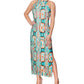 Rachel Roy Women's Crisscross Halter Maxi Dress Green Size Large