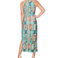 Rachel Roy Women's Crisscross Halter Maxi Dress Green Size Large
